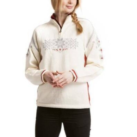 Dale of Norway Cream and Red Sweater - Picture 16 of 16